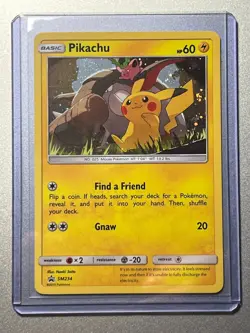 Pikachu SM234 Black Star Promo 2019 Holo Pokemon Card NM/MINT + Toploader :) - Image 1