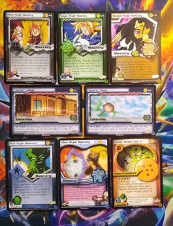 Dragon Ball Z CCG Score 8 Card Lot Mastery/ Location LIMITED EDITION NM - Image 1
