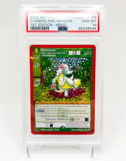 MetaZoo Wilderness 1st Edition CUMBERLAND DRAGON #3/165 Full Holo Card PSA 10 - Image 1