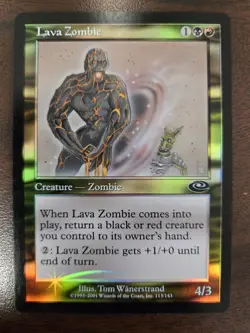 Lava Zombie LP FOIL Planeshift MTG FREE SHIPPING - Image 1