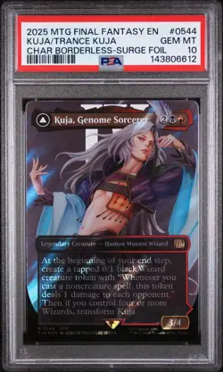 PSA 10 MTG Final Fantasy Kuja, Genome Sorcerer Borderless Surge Foil 0544 - Image 2