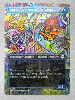 April, Reporter of the Weird (Borderless FOIL) Teenage Mutant Ninja Turtles 206 - Image 1