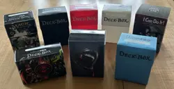 Chaotic/Ultra Pro/Max Protect/Magic/Legion: Top/Side Load Used Deck Box Lot Of 8 - Image 1