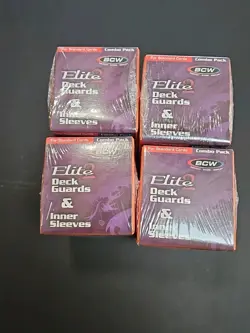 (4) BCW Gaming Combo Pack - Inner Sleeves and Elite2 Deck Guards - Red - Image 2