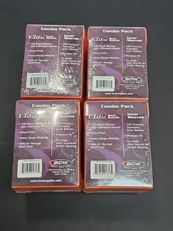 (4) BCW Gaming Combo Pack - Inner Sleeves and Elite2 Deck Guards - Red - Image 3