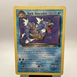 Dark Gyarados 25/82 Non-holo Rare Pokemon TCG Team Rocket POOR CONDITION - Image 1