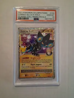 2021 Pokemon Luxray GL LV.X 109/111 Celebrations: Classic Collection Holo PSA 10 - Image 1