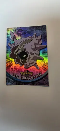 Topps Pokemon Cloyster #91 2000 TV Animation Edition Holo Foil Blue Logo - Image 1