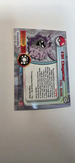Topps Pokemon Cloyster #91 2000 TV Animation Edition Holo Foil Blue Logo - Image 4