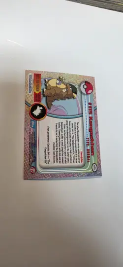 Topps Pokemon Foil Series 2 TV Animation #115 Kangaskhan RAINBOW FOIL BLUE Logo - Image 4