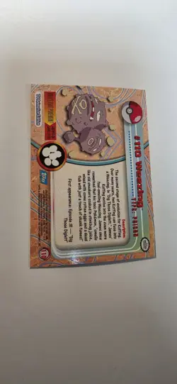 Topps Pokemon Foil Weezing #110 1998 Series 2 TV Animation Rainbow Foil - Image 4