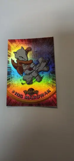 2000 Topps Pokemon TV Animation Series 2 Rainbow Foil Marowak #105 - Image 1
