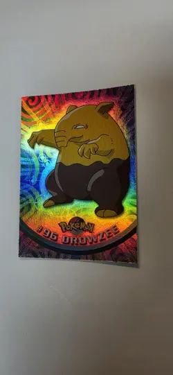 Pokemon - Topps 1999 - Drowzee #96 - Rainbow Holo Foil - Blue Logo - Image 1