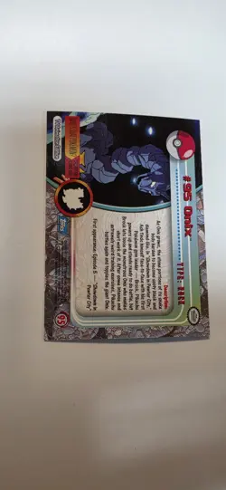 Pokemon Topps Onix Rainbow Foil TV Animation Edition Series 2 #95 2000 - Image 4