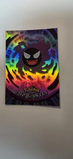 Pokemon Topps 2000 Series 2 Blue Logo Gastly #92 Foil - Image 1