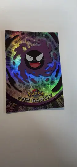 Pokemon Topps 2000 Series 2 Blue Logo Gastly #92 Foil - Image 2