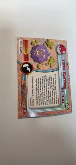 Pokemon Topps Foil TV Animation Series 2 Rainbow Foil #109 Koffing - Image 4