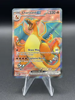 Pokemon Charizard EX 183/165 Ultra Rare Scarlet & Violet 151 NEAR MINT - Image 1