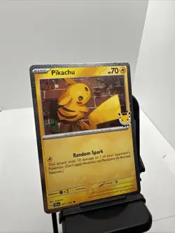 Pikachu 051/162 Pokemon Day 2026 - Anniversary Stamped NM - Image 1