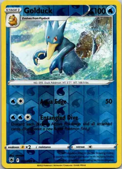 Golduck 029/189 Uncommon Astral Radiance Pokemon Reverse Holo Near Mint - Image 1