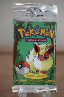 21.32g - Pokemon 1999 Jungle Unlimited Booster Pack Flareon Vintage WOTC - Image 2