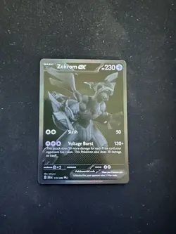Pokemon 2025 Black Bolt Zekrom ex 172/086 Black White Rare Near Mint - Image 1