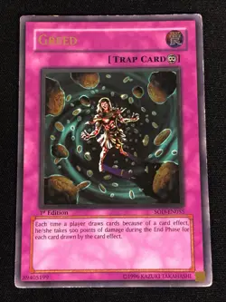 Yugioh GREED SOD-EN055 1st ULTIMATE (MP) - Image 1