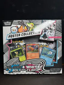 Pokemon TCG Unova Poster Collection Black Bolt White Flare - Image 1