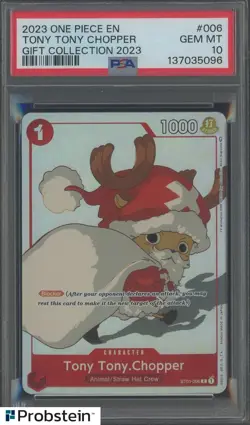 2023 One Piece EN ST01-006 Tony Tony Chopper Gift Collection PSA 10 GEM MINT - Image 1