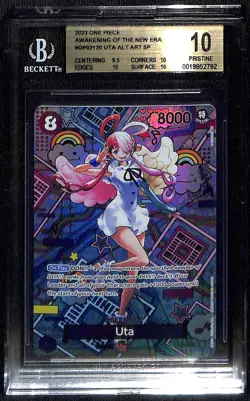 One Piece Uta Alternate Art SP OP02-120 BGS 10 - Image 1