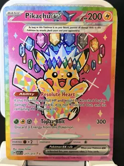 Pokemon Pikachu ex 277/217 SIR Ascended Heroes - Image 1