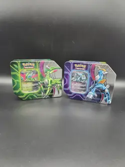 Pokemon TCG Iron Leaves EX & Iron Crown Ex New Tin SEALED (Lot Of 2) - Image 1