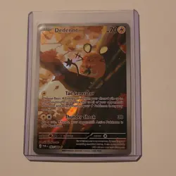 Pokemon Dedenne POR 093/088 Full Art Holo 2026 TCG Card - Image 1