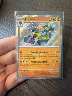 Lucario 174/091 SV: Paldean Fates Holo Pokemon TCG - NM - Image 1