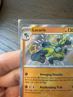 Lucario 174/091 SV: Paldean Fates Holo Pokemon TCG - NM - Image 2
