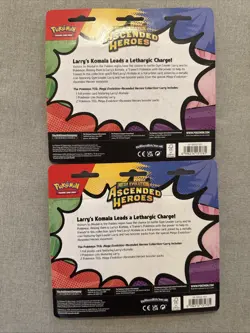 Pokemon TCG Ascended Heroes 2-Pack Blisters - Larry - Set of 2 SEALED - Image 2