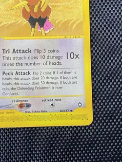 Dodrio 46/147 Aquapolis Pokemon TCG 2003 - Image 4