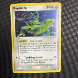 Pokemon TCG Rayquaza 22/107 Holo Rare EX Deoxys MP+ - Image 1