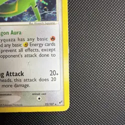 Pokemon TCG Rayquaza 22/107 Holo Rare EX Deoxys MP+ - Image 5