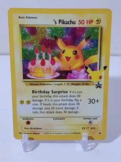 2021 Pokemon Celebrations: Classic Collection ______'s Pikachu Birthday Pikachu - Image 1