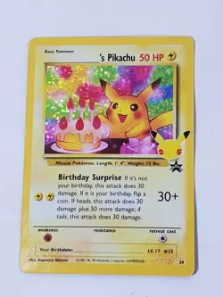 2021 Pokemon Celebrations: Classic Collection ______'s Pikachu Birthday Pikachu - Image 3