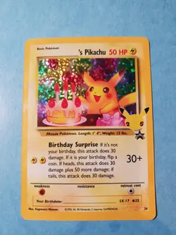 2021 Pokemon Celebrations: Classic Collection ______'s Pikachu Birthday Pikachu - Image 4