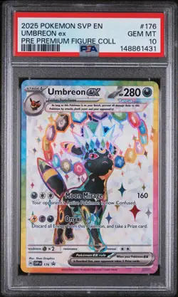 Pokemon Umbreon ex SVP176 Sv: Scarlet & Violet Promo Holo EX PSA 10 - Image 1