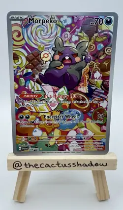 Pokemon Paradox Rift Holo Morpeko Illustration Art Rare 206/182 - LP - Image 1