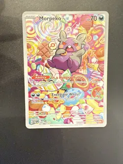 Pokemon Paradox Rift Holo Morpeko Illustration Art Rare 206/182 - LP - Image 3