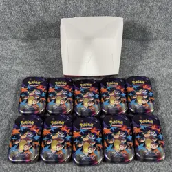 Pokemon Lot x43 Empty Mini Tins Prismatic Evolutions 151 Mega 46 Stickers + More - Image 4