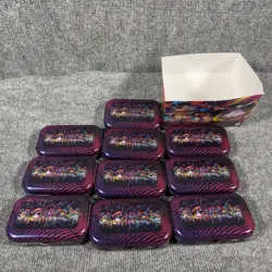 Pokemon Lot x43 Empty Mini Tins Prismatic Evolutions 151 Mega 46 Stickers + More - Image 5