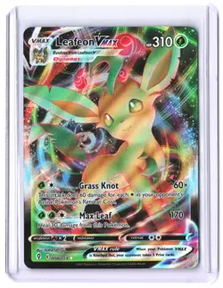 Leafeon VMAX 008/203 Holo VMAX Rare Evolving Skies Pokemon Near Mint - Image 1