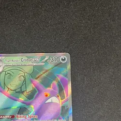 Team Rocket's Crobat EX 217/182 - Pokemon Destined Rivals English Ultra Rare NM - Image 3