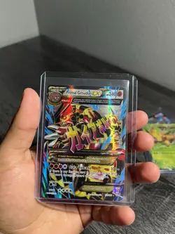 Pokemon Primal Groudon EX Ultra Rare XY Primal Clash 157/160 Full Art Holo 240HP - Image 1
